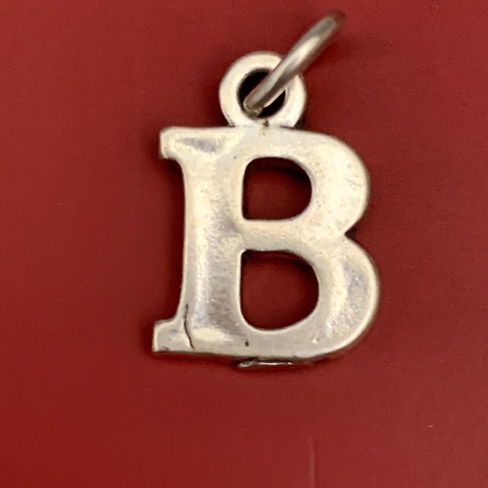 .925 Letter B Sterling Silver Jewelry Charm #alphabet #teacher #B